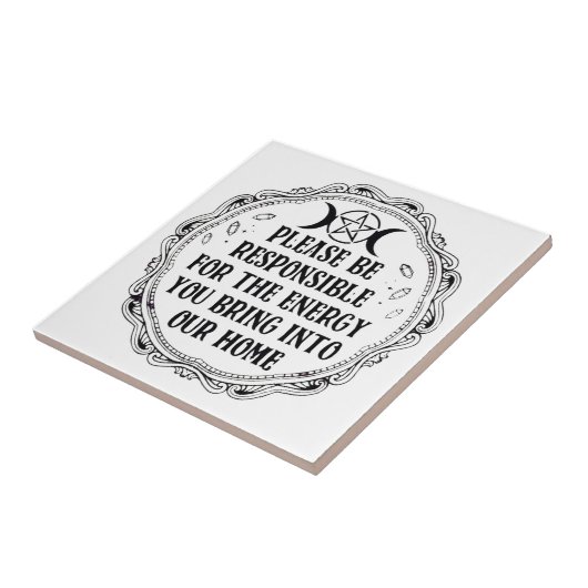 Bitte tragen Sie Verantwortung Fliese (Seite)