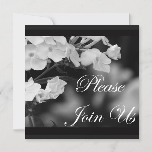 Bitte treten Sie uns bei Einladung (Vorderseite)