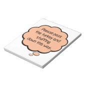 Bitte übergeben Sie die Türkei und ersticken Notizblock (Rotiert)