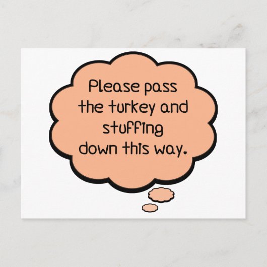 Bitte übergeben Sie die Türkei und ersticken Postkarte (Vorderseite)