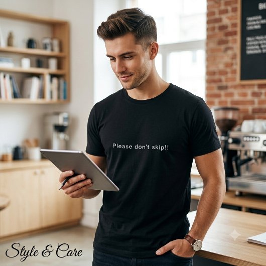 Bitte überspringe nicht! - T - Shirt der Schwarzen