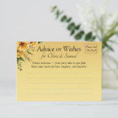 Bitte um Hinweise zur Ehe - Hinweiskarte (Stehend Vorderseite)