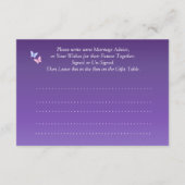 Bitte um Hinweise zur Ehe - Hinweiskarte (Rückseite)