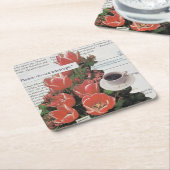 Bitte unterbrechen Sie keine Nachrichten zur Kaffe Rechteckiger Pappuntersetzer (angewinkelt)