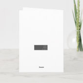 Bitte unterbrich meine Wahnsinn nicht am Geburtsta Karte (Rückseite)