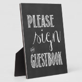 Bitte unterschreiben Sie das Gästebuch-Halbpension Fotoplatte (Seite)