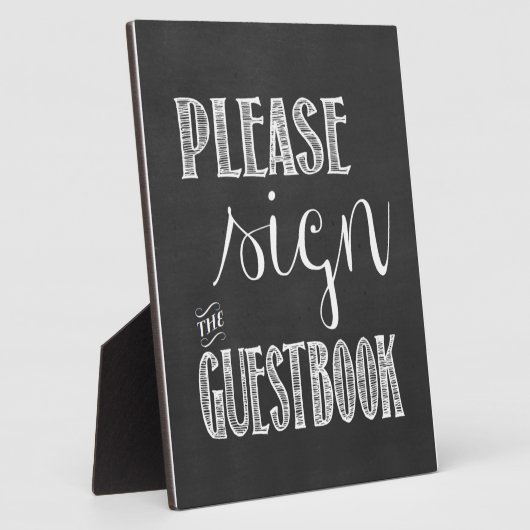 Bitte unterschreiben Sie das Gästebuch-Halbpension Fotoplatte (Seite)