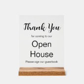 Bitte unterschreiben Sie Guestbook Real Anwesen Ag Acrylschild (Vorderseite)