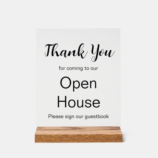 Bitte unterschreiben Sie Guestbook Real Anwesen Ag Acrylschild (Vorderseite)