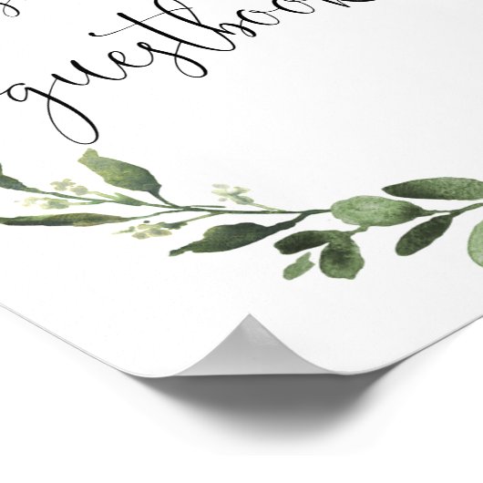 Bitte unterschreiben Sie unser Gästebuch Fall Baby (Ecke)