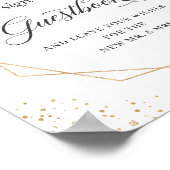 Bitte unterschreiben Sie unser Gästebuch Geometric (Ecke)