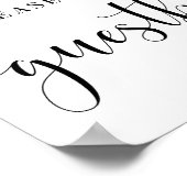 Bitte unterschreiben Sie unser Gästebuch Hochzeits (Ecke)