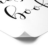 Bitte unterschreiben Sie unser Gästebuch-Hochzeits Poster (Ecke)