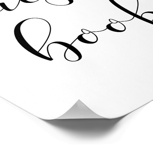 Bitte unterschreiben Sie unser Gästebuch-Hochzeits Poster (Ecke)