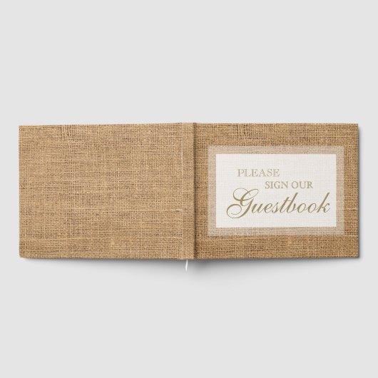 Bitte unterschreiben Sie unser Gästebuch. Rustikal Gästebuch (Voll)