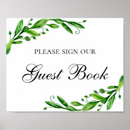 Bitte unterschreiben Sie unser Gästebuch. Sommerho Poster