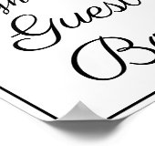 Bitte unterschreiben Sie unser Gästebuchzeichen Poster (Ecke)