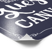 Bitte unterschreiben Sie unser Leinwand Hochzeitsz Fotodruck (Ecke)