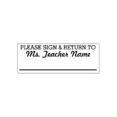 Bitte unterschreiben und zurückschicken - Zeile fü Permastempel (Design)