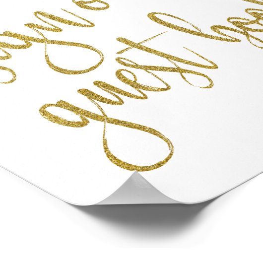 Bitte unterzeichnen Sie unser Gästebuch 8x10 Weddi (Ecke)