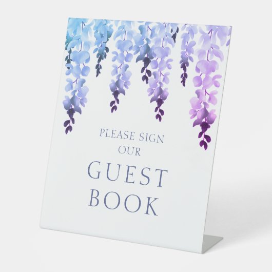 Bitte unterzeichnen Sie unser Gästebuch mit Schrif Sockelschild (Vorderseite)