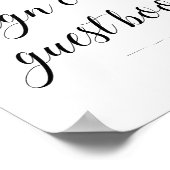 Bitte unterzeichnen Sie unser Gästebuch-Zeichen El Poster (Ecke)