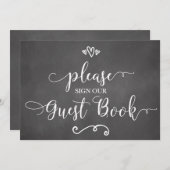 Bitte unterzeichnen Sie unser Gästebuchssegment (Vorne/Hinten)