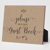Bitte unterzeichnen Sie unser Gästebuchssegment Fotoplatte (Seite)