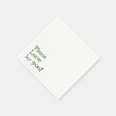 Bitte Verlass bis 9:00 Uhr! Einfache Design Funny  Serviette (Ecke)