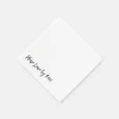 Bitte Verlass bis 9:00 Uhr! Einfache Design Funny Serviette (Ecke)