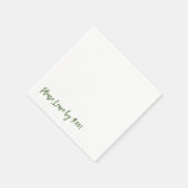 Bitte Verlass bis 9:00 Uhr! Einfache Design Funny  Serviette (Ecke)