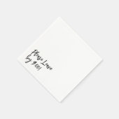 Bitte Verlass bis 9:00 Uhr! Einfache Design Funny  Serviette (Ecke)