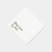 Bitte Verlass bis 9:00 Uhr! Einfache Design Funny  Serviette (Ecke)