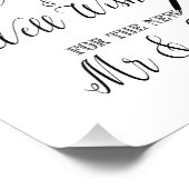 Bitte verlass dein Hochzeitszeichen Fotodruck (Ecke)