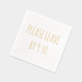 Bitte Verlass Gold Foil Funny Party Napkins Servietten Mit Folie (Links)