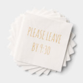 Bitte Verlass Gold Foil Funny Party Napkins Servietten Mit Folie (Insitu (Gestapelt))