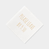 Bitte Verlass Gold Foil Funny Party Napkins Servietten Mit Folie (Rechts)