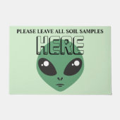 Bitte Verlass hier alle Bodenbeispiele, Alien Fußmatte (Vorderseite)