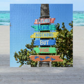 Bitte Verlass nichts außer deinen Fußspuren Strand Puzzle