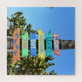 Bitte Verlass nichts außer deinen Fußspuren Strand Puzzle (Horizontal)