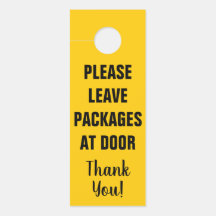Bitte verlass Pakete vor Ort