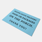 Bitte Verlass Versand- oder Versandkosten auf Porc Fußmatte (Schrägansicht)