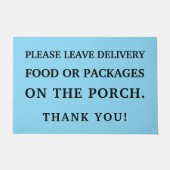 Bitte Verlass Versand- oder Versandkosten auf Porc Fußmatte (Vorderseite)