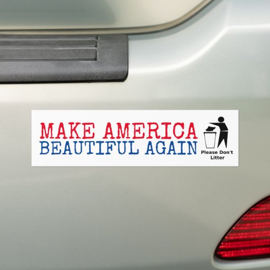 Bitte verunreinigen Sie nicht: Machen Sie Amerika Autoaufkleber (Auf Auto)