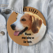 "Bitte verwenden Sie uns nicht mehr für Tests" Bea Button (Beispiel)