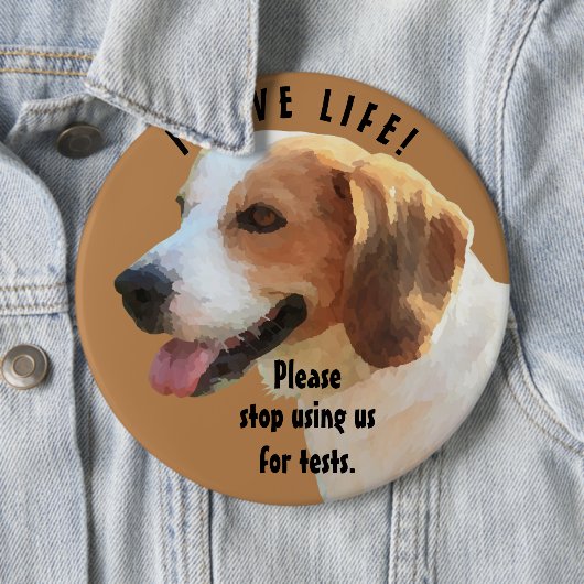 "Bitte verwenden Sie uns nicht mehr für Tests" Bea Button (Beispiel)