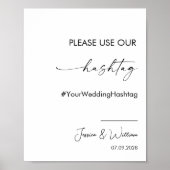 Bitte verwenden Sie unsere Hashtag Wedding Capture Poster (Vorne)
