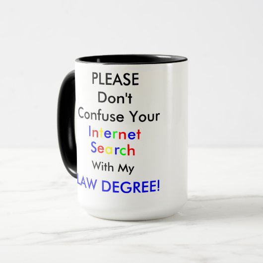 Bitte verwirren Sie nicht Ihr Tasse (Vorderseite Links)