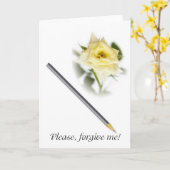 Bitte verzeihen Sie mir. Karte (Gelbe Blume)