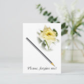 Bitte verzeihen Sie mir. Postkarte (Stehend Vorderseite)